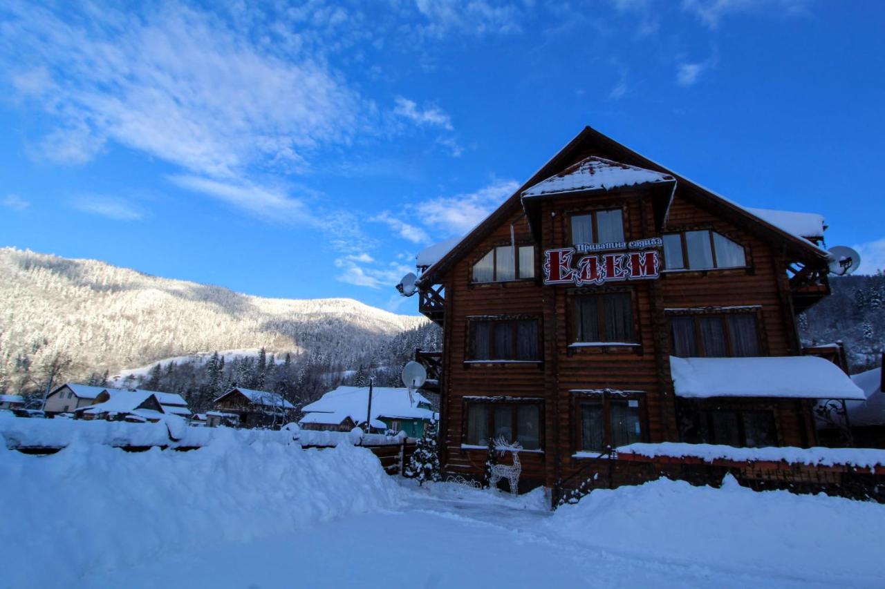 Затишний Готель "Едем" Mykulychyn Exterior foto